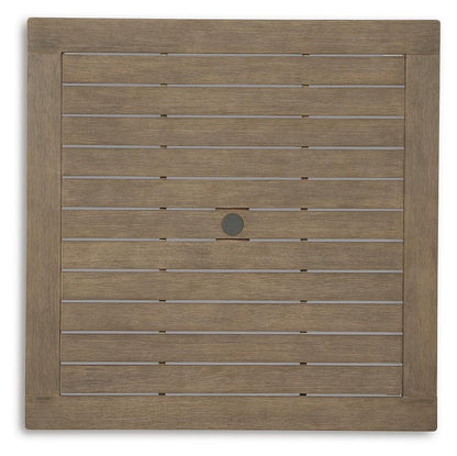 Aria Plains Square Dining Table w/UMB OPT