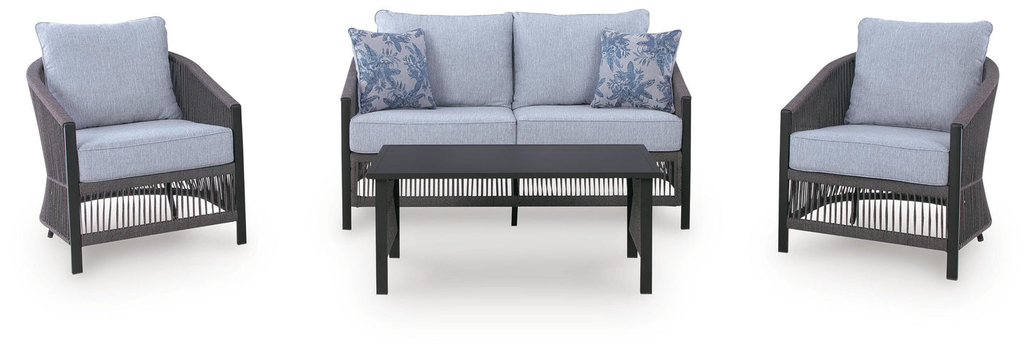 Bridges Beach Love/Chairs/Table Set (4/CN)