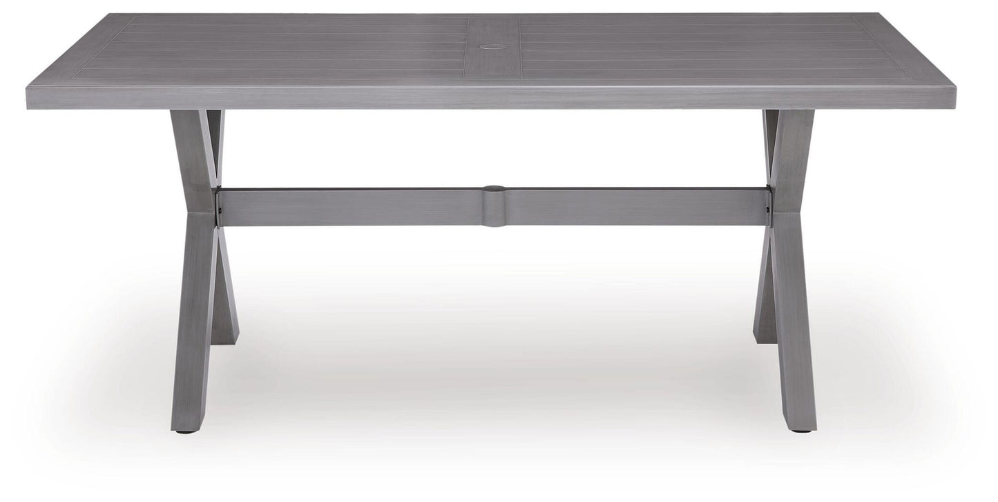 Half Moon Beach RECT Dining Table w/UMB OPT