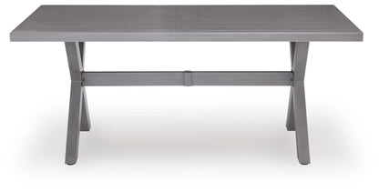 Half Moon Beach RECT Dining Table w/UMB OPT