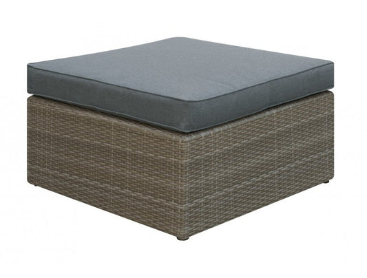 Lizkona Outdoor Wicker Ottoman Honey Grey