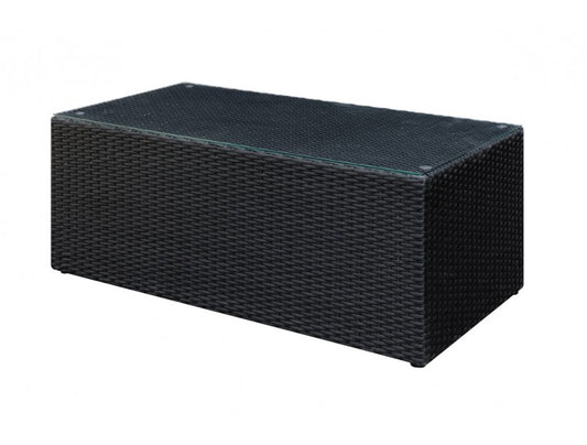 Lizkona Outdoor Wicker Coffee Table Espresso