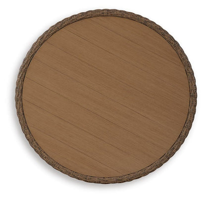 Double Point Round Cocktail Table