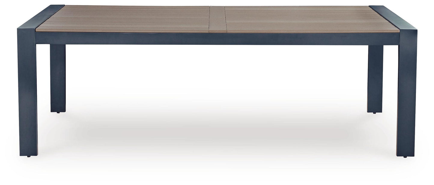 East Beach RECT Dining Table w/UMB OPT