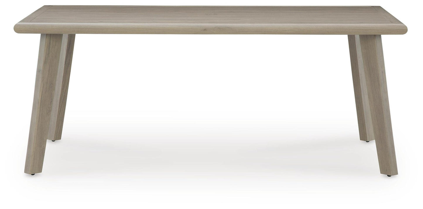 Cliff Trails RECT Dining Table w/UMB OPT