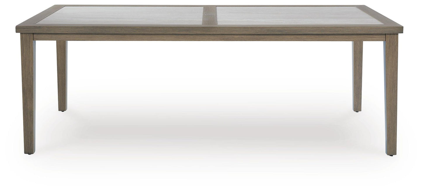Rainier Ranch RECT Dining Table w/UMB OPT