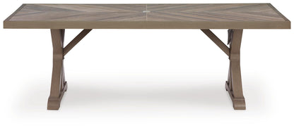 Laguna Heights RECT Dining Table w/UMB OPT