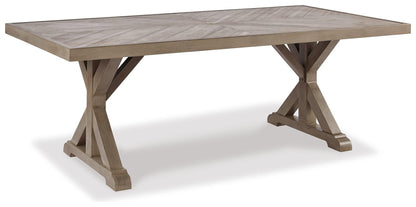 Beachcroft RECT Dining Table w/UMB OPT