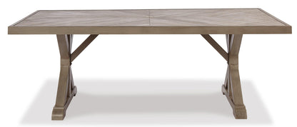 Beachcroft RECT Dining Table w/UMB OPT