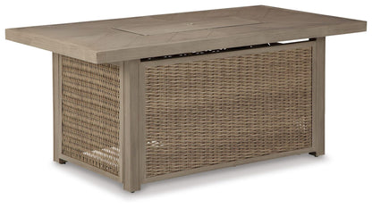 Beachcroft Rectangular Fire Pit Table
