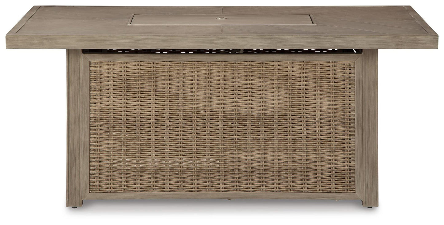 Beachcroft Rectangular Fire Pit Table