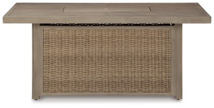 Beachcroft Rectangular Fire Pit Table