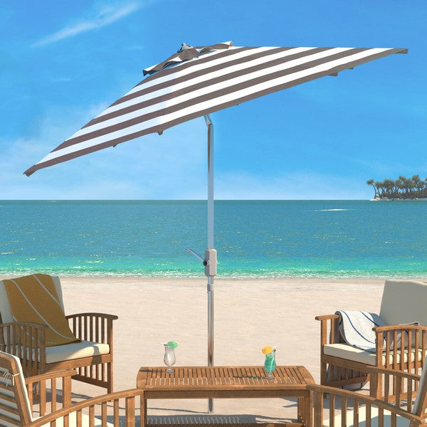 Uv Resistant Iris Fashion Line 9ft Auto Tilt Umbrella