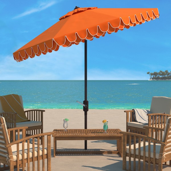 Elegant Valance 9ft Auto Tilt Umbrella