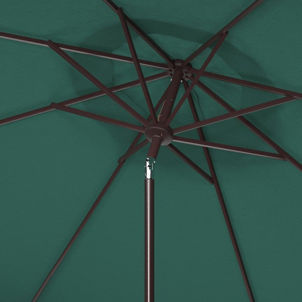 Milan Fringe 9ft Crank Outdoor Push Button Tilt Umbrella