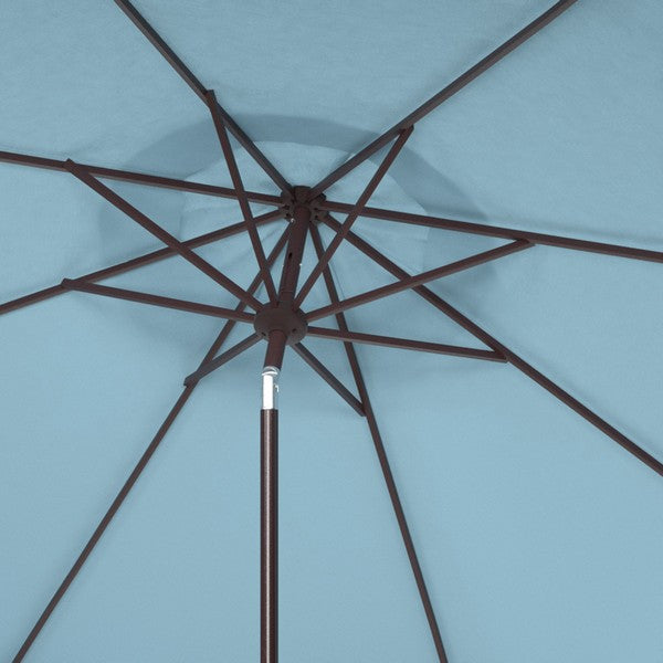 Milan Fringe 9ft Crank Outdoor Push Button Tilt Umbrella