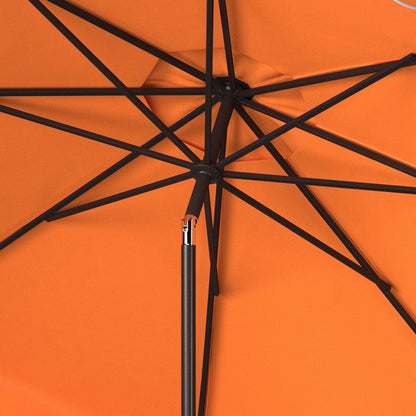 Venice Single Scallop 9ft Crank Outdoor Push Button Tilt Umbrella