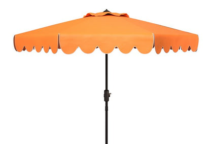 Venice Single Scallop 9ft Crank Outdoor Push Button Tilt Umbrella