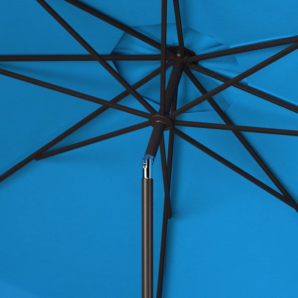 Venice Single Scallop 9ft Crank Outdoor Push Button Tilt Umbrella