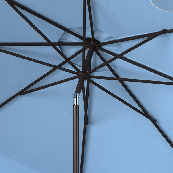 Venice Single Scallop 9ft Crank Outdoor Push Button Tilt Umbrella