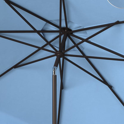 Venice Single Scallop 9ft Crank Outdoor Push Button Tilt Umbrella