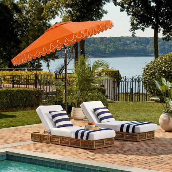 Valance 11ft Round Crank Umbrella