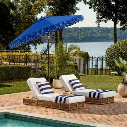 Valance 11ft Round Crank Umbrella