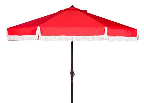 Milan Fringe 11 Ft Rnd Crank Umbrella