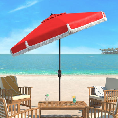 Milan Fringe 11 Ft Rnd Crank Umbrella
