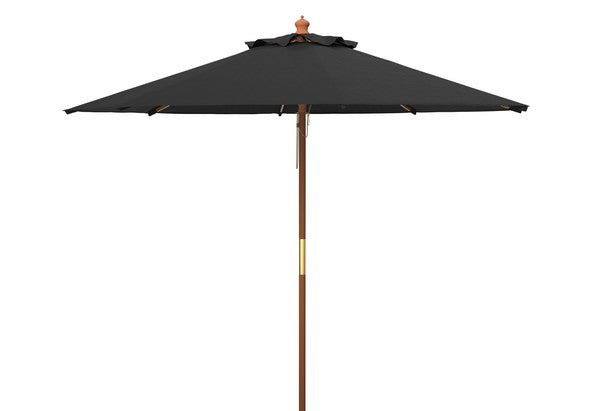 Cannes 11 Ft Wooden Pulley Market Umbrella