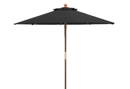 Cannes 11 Ft Wooden Pulley Market Umbrella