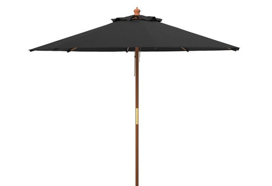 Cannes 11 Ft Wooden Pulley Market Umbrella