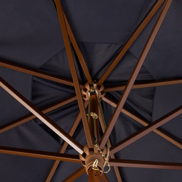 Cannes 11 Ft Wooden Pulley Market Umbrella