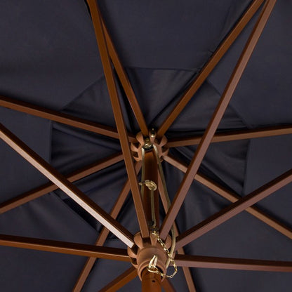 Cannes 11 Ft Wooden Pulley Market Umbrella