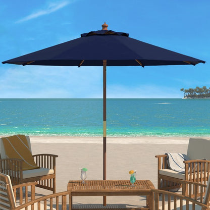 Cannes 11 Ft Wooden Pulley Market Umbrella