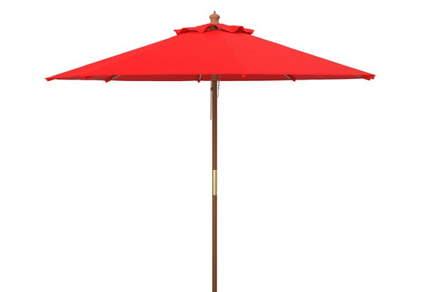 Cannes 11 Ft Wooden Pulley Market Umbrella