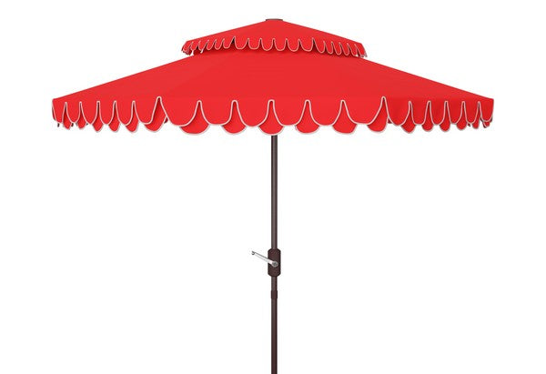 Elegant Valance 9ft Double Top Umbrella
