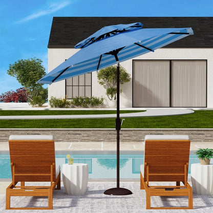 Athens 9ft Double Top Crank Umbrella