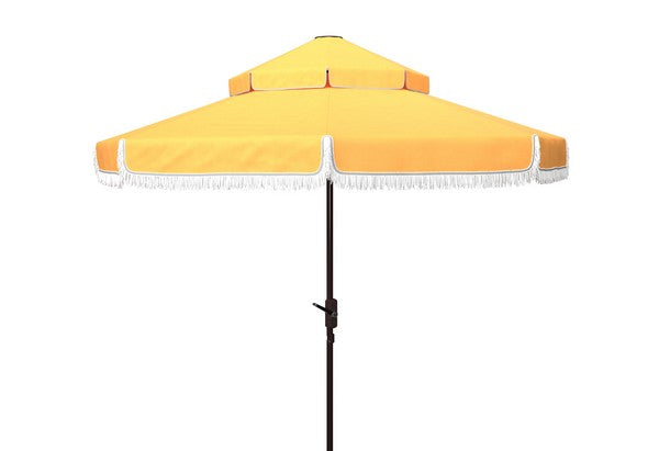 Milan Fringe 9ft Double Top Crank Umbrella