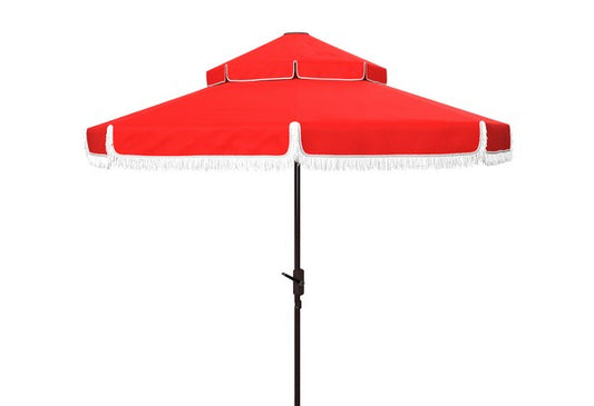 Milan Fringe 9ft Double Top Crank Umbrella