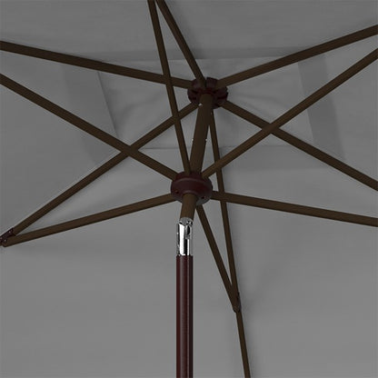 Milan Fringe 6.5 X 10 Ft Rectangle Crank Umbrella