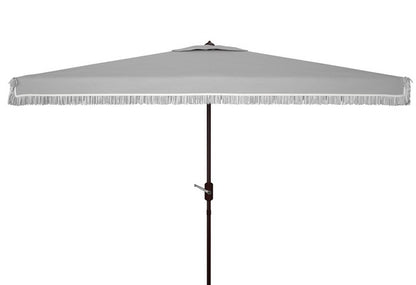 Milan Fringe 6.5 X 10 Ft Rectangle Crank Umbrella