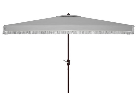 Milan Fringe 6.5 X 10 Ft Rectangle Crank Umbrella