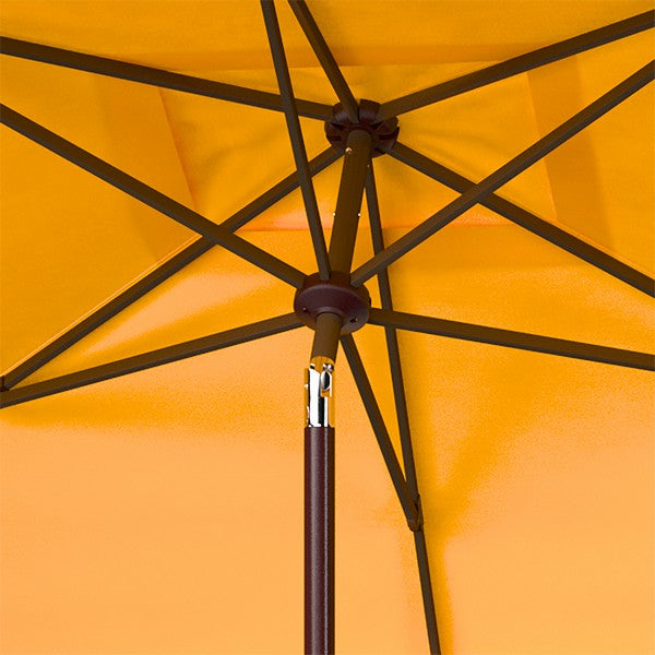 Milan Fringe 6.5 X 10 Ft Rectangle Crank Umbrella