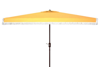 Milan Fringe 6.5 X 10 Ft Rectangle Crank Umbrella