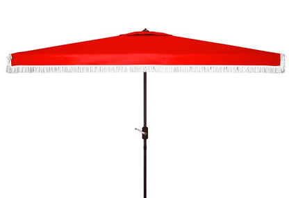 Milan Fringe 6.5 X 10 Ft Rectangle Crank Umbrella