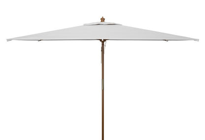Aklin 6.5 Ft X 10 Ft Rectangle Wooden Pulley Market Umbrella (no Tilt)