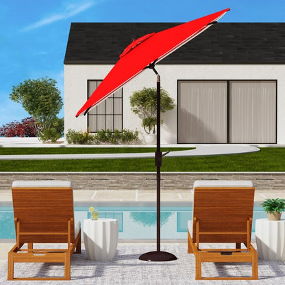 Athens 7.5 Ft Square Crank Umbrella
