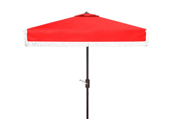Milan Fringe 7.5 Ft Square Crank Umbrella