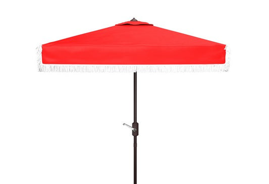 Milan Fringe 7.5 Ft Square Crank Umbrella